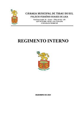 REGIMENTO INTERNO 2020